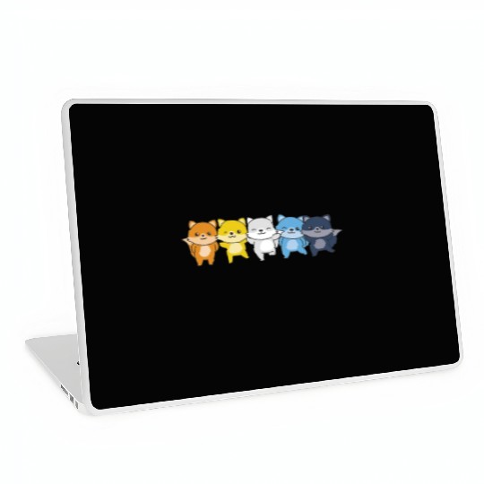 Aroace Flag Pride Lgbtq Cute Fox Laptop Skins