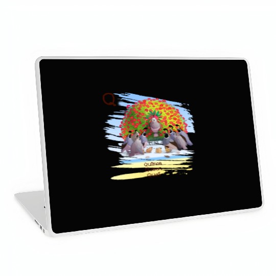Unique Creative Cute Q Alphabet Quince Queen Quail Laptop Skins