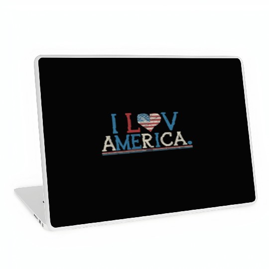 I Love America Laptop Skins
