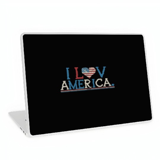 I Love America Laptop Skins