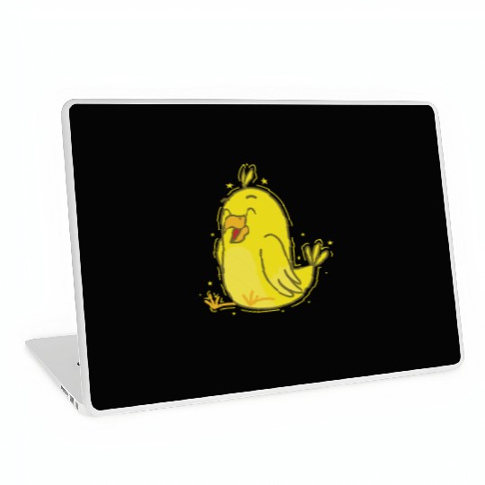 funny yellow Canary Bird Laptop Skins