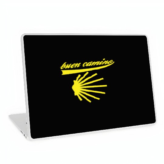 Way of St. James shell pilgrims buen camino Laptop Skins