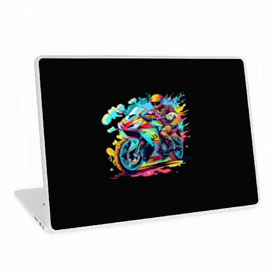Legend cross motocycle Biker Road Trip Laptop Skins