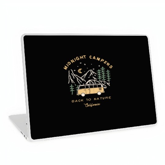Midnight Campers Back to nature California Laptop Skins