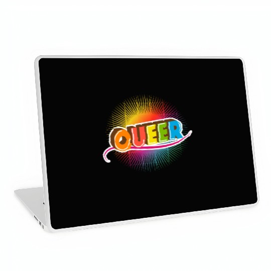 Queer Typo for Pride Month Equal Rights LGBTQ Laptop Skins