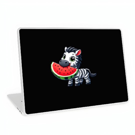 Zebra melon watermelon fruit fruity Laptop Skins