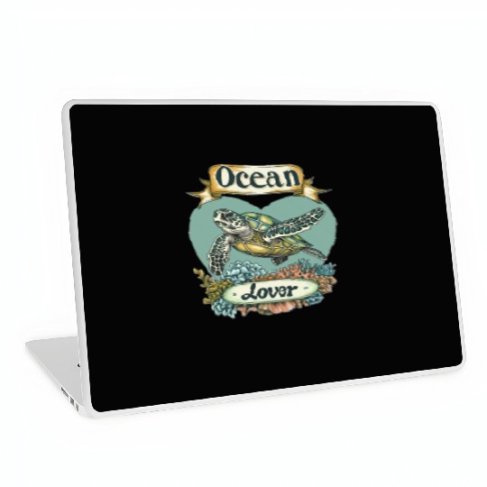 Ocean Lover Sea Turtle Laptop Skins