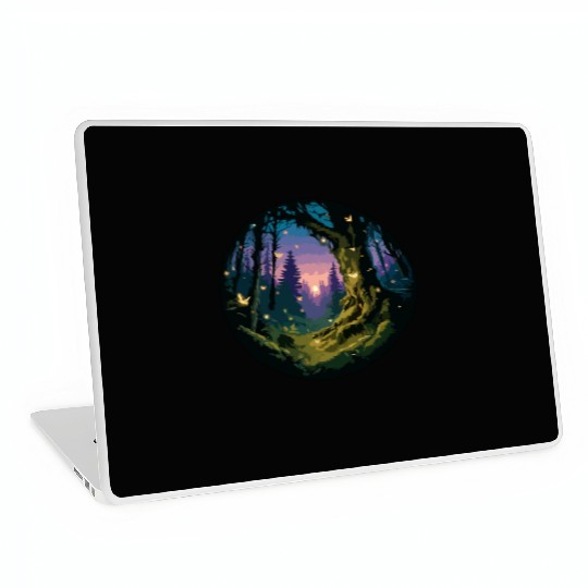 Enchanted Forest: Mystical Twilight Laptop Skins