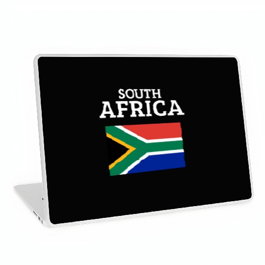 South Africa Bold Flag Colors Pride Statement Laptop Skins