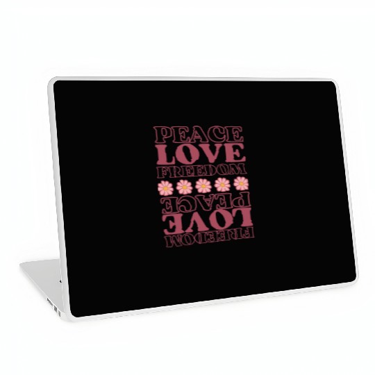 LOVE PEACE FREEDOM 60s 70s Tie Dye Vintage Laptop Skins