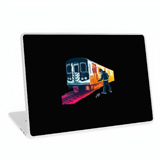 AI Teen at Subway Layup Masked Laptop Skins