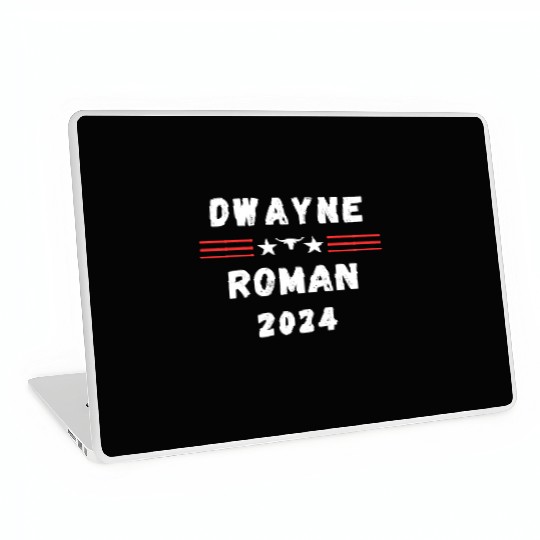 FUNNY 2024 ELECTION Dwayne Roman, Wrestling Fans Laptop Skins