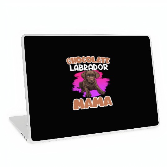 Labrador Retriever CHOCOLATE LAB MOM Labrador Laptop Skins