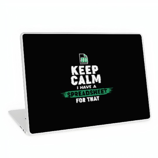 Accountant Funny Excel Spreadsheets Keep Calm Laptop Skins