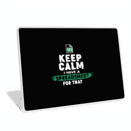 Accountant Funny Excel Spreadsheets Keep Calm Laptop Skins