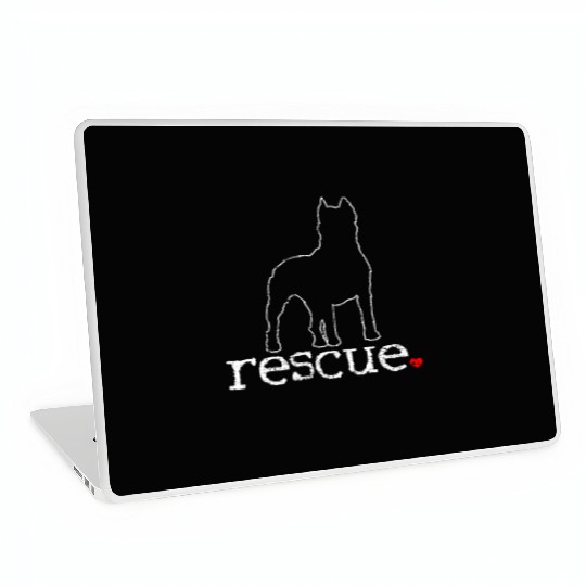 Pitbull Rescue Advocate Unique Artwork Design Laptop Skins