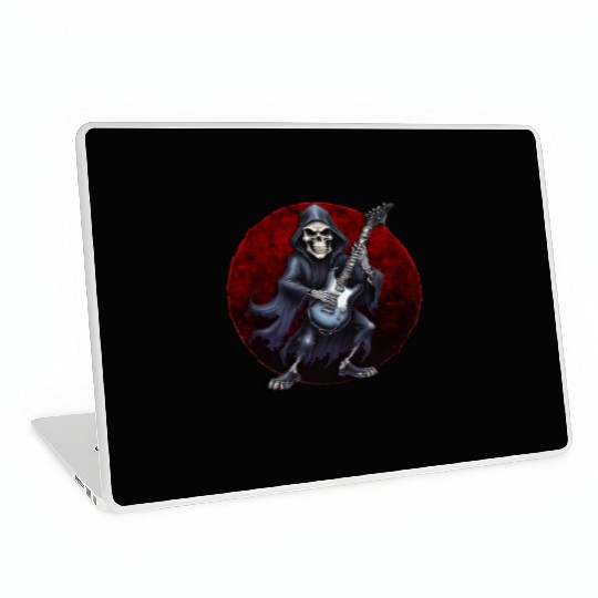 AI Reaper with Electric Guitar Laptop Skins