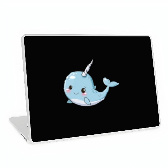 Adorable Narwhal Fantasy Encounter Laptop Skins
