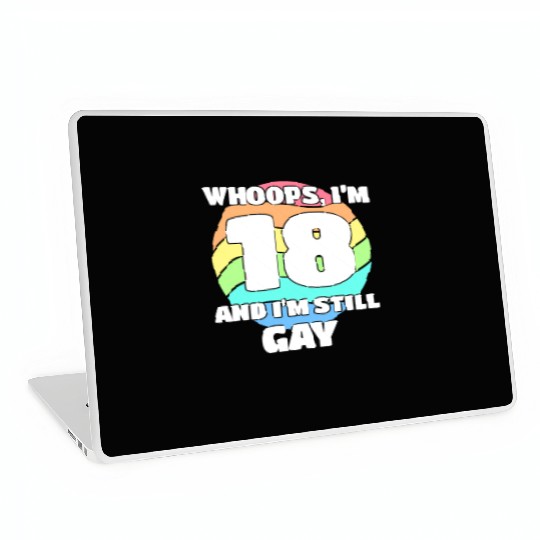 Funny Gay Pride - 18th Birthday 18 BDay Lesbian Laptop Skins