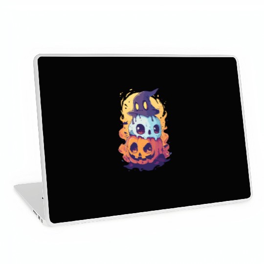 skull, ghost friends Laptop Skins