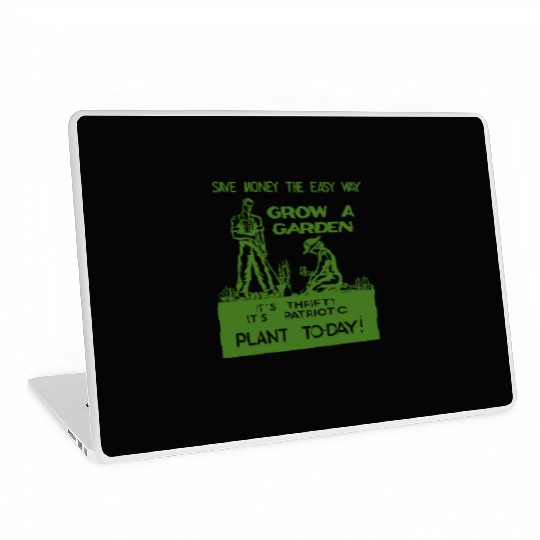 Vintage Patriotic Gardening Grow A Garden WWII Laptop Skins