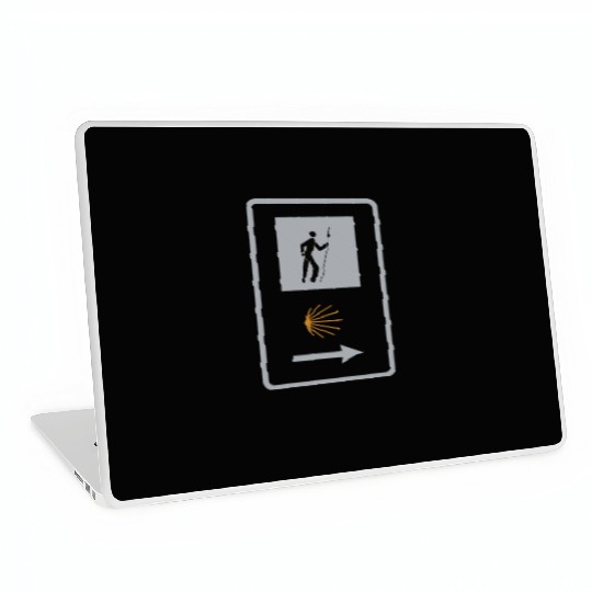 Way of St. James Pilgrim Camino Shell Sign Laptop Skins