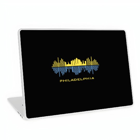 Philadelphia City Sound Waves Laptop Skins