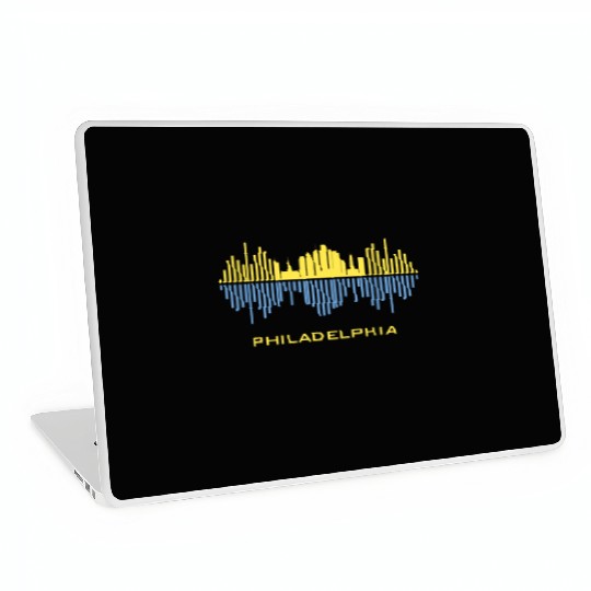 Philadelphia City Sound Waves Laptop Skins