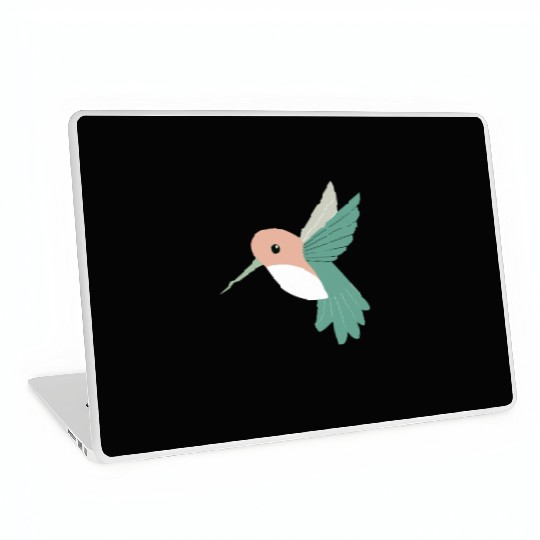 Hummingbird with green beak Laptop Skins