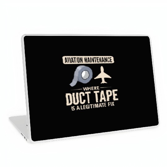 Aircraft Mechanic Aviation Technician Duct Tape Laptop Skins