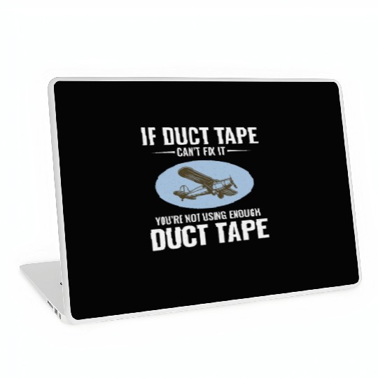 Aircraft Mechanic Aviation Technician Duct Tape Laptop Skins