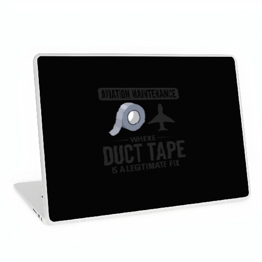 Aircraft Mechanic Aviation Technician Duct Tape Laptop Skins
