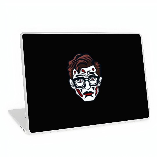 Nerdy Nerd Sad Clown Face Laptop Skins