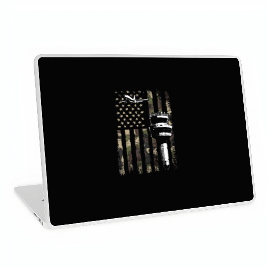 American Flag US, air traffic controller Laptop Skins