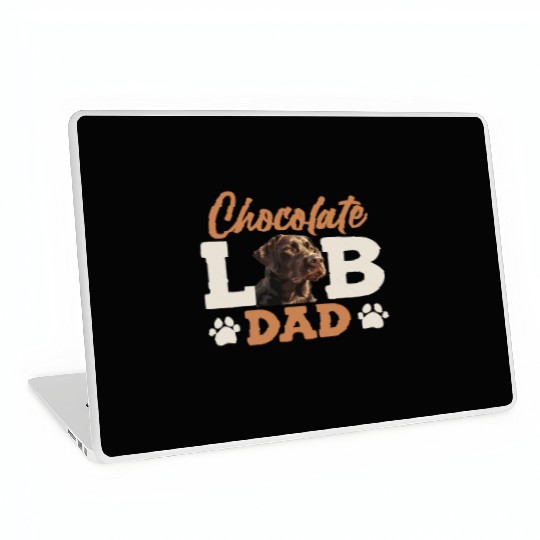 Labrador Owner CHOCOLATE LAB DAD Labrador Dog Laptop Skins