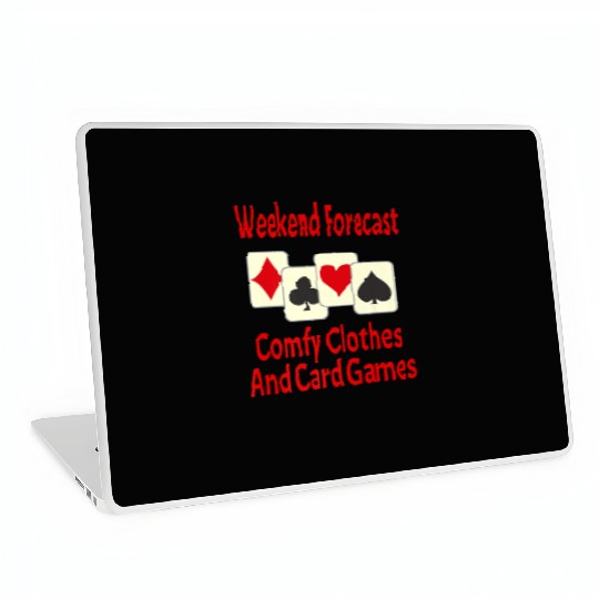 Weekend Forecast Card Player Funny Laptop Skins