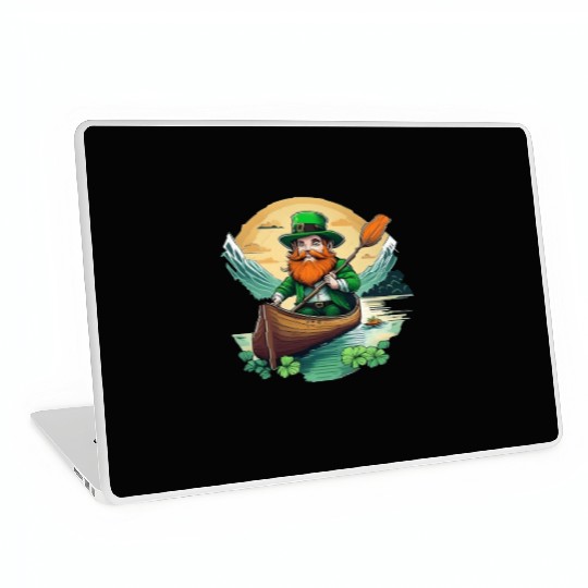 St. Patrick's Day Shamrock St Paddy's Day Kayak Laptop Skins