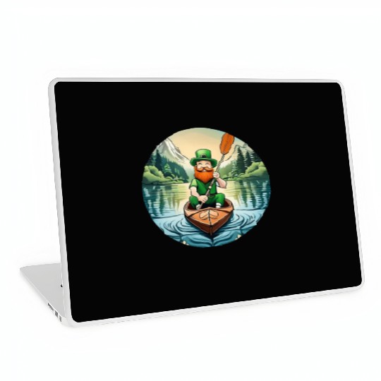 St. Patrick's Day Shamrock St Paddy's Day Kayak Laptop Skins