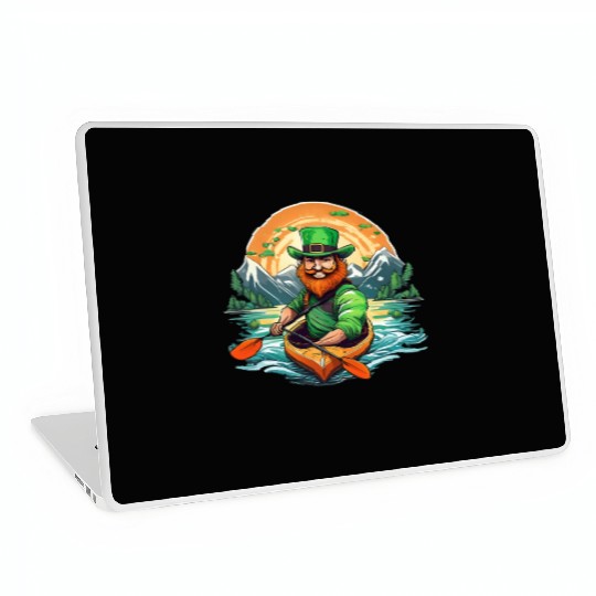 St. Patrick's Day Shamrock St Paddy's Day Kayak Laptop Skins