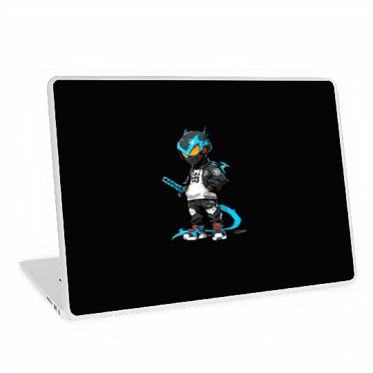 Chibi Dragon Ninja Character Laptop Skins