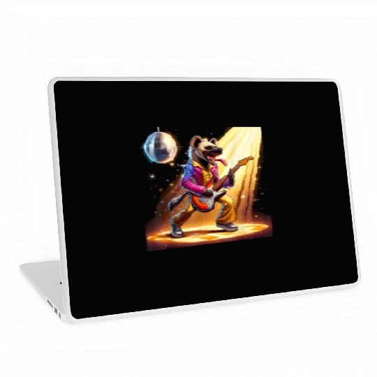 Disco Ball Guitar Hyena Laptop Skins