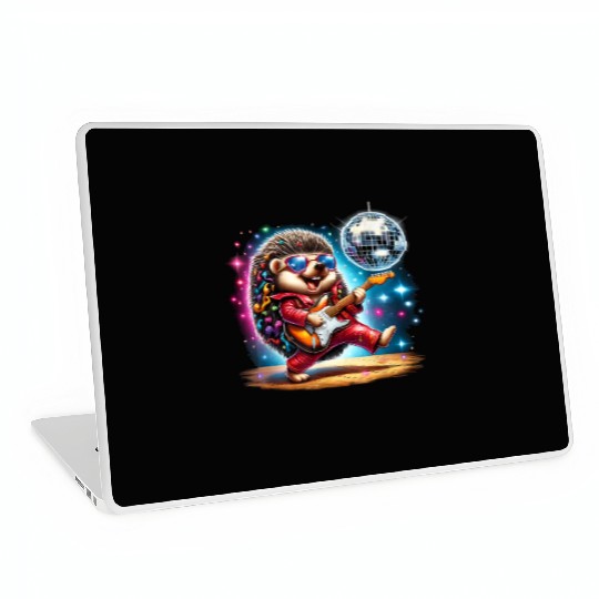 Disco Ball Guitar Hedgehog Laptop Skins