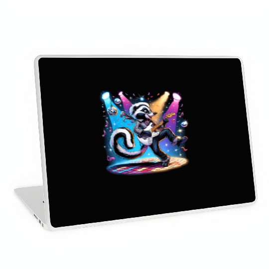 Disco Ball Guitar Skunk Laptop Skins