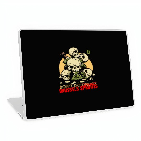 Disgusting Vegetable Skulls: No Brussels Sprouts Laptop Skins