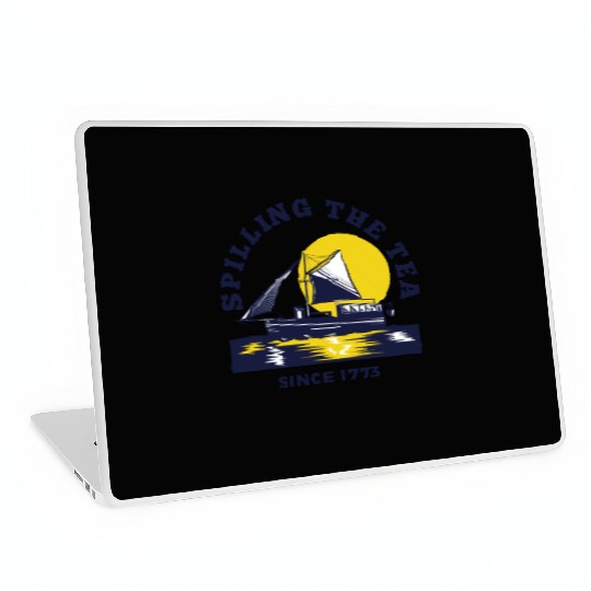 Spilling The Tea Since 1773 Women History Teacher Laptop Skins