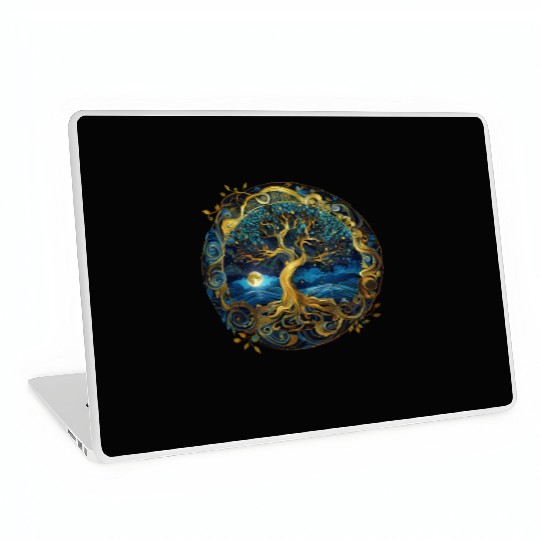 Irish Nordic Celtic Tree of Life Yggdrasil Laptop Skins