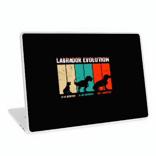 Labrador EVOLUTION Labrador Lovers Funny Laptop Skins