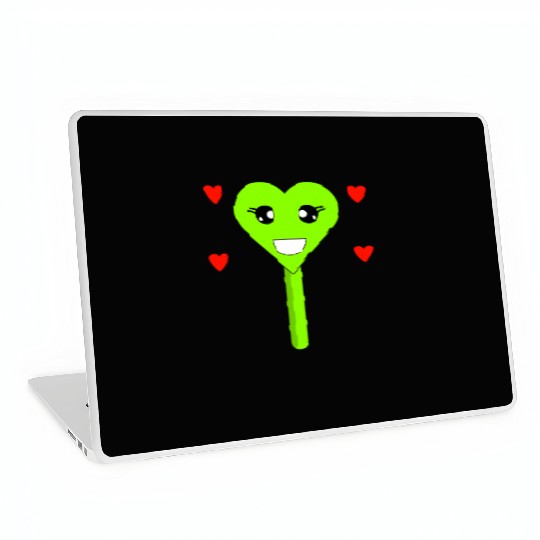 Cuttie Green Lollipop Laptop Skins