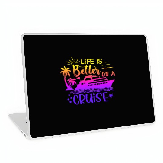 Escape every day life is belle on a cruise Laptop Skins