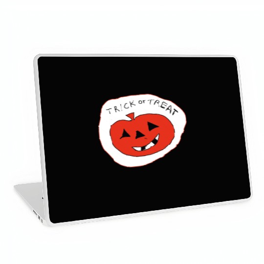 Trick or Treat Halloween Pumpkin Laptop Skins